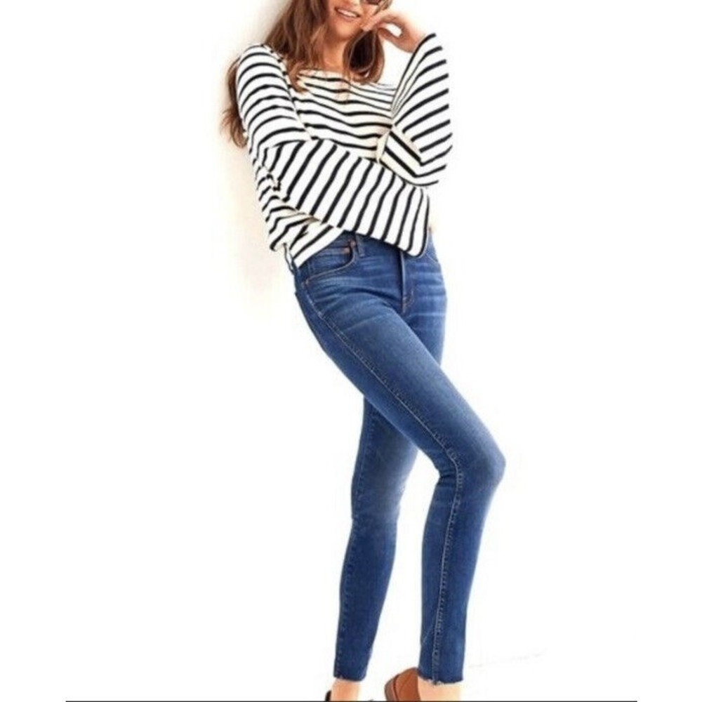 Madewell 9” High Rise Skinny Raw Hem Jeans Size 23
